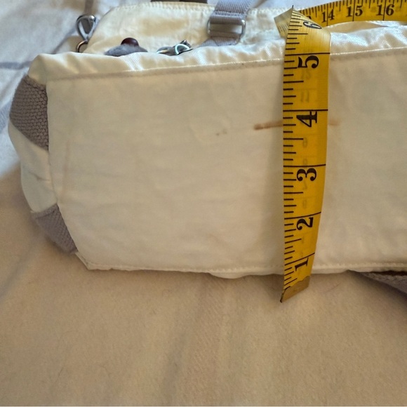 Kipling Cream and Gray Overnight Tote Bag - Picture 14 of 14